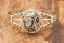 Native American Jewelry Genuine White Buffalo Turquoise Bracelet